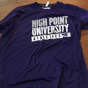 high point university DRI-FIT purple tee
